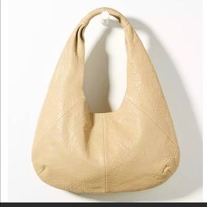 Anthropologie Pebbled leather slouchy shoulder bag NWT